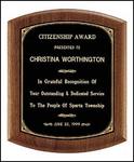 TP1801 "Coventry Series" Walnut Plaque