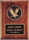 TP3168 Walnut Eagle Medallion Plaque