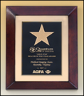 TP4269 Cherry Finish Florentine-Star Frame Plaque