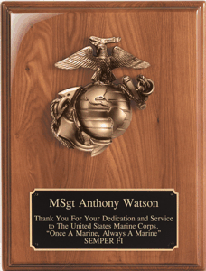 GAM-WP224 U.S. Marine Plaque - click pic for larger image.