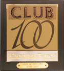 "Club 100" Plaque