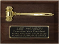 P253 24K Gavel Plaque. Click for larger image.