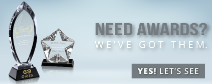 Click to view our new private label line of awesome crystal and other awards!