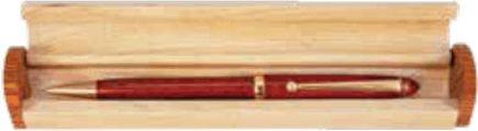 SDJ-CS202MA Maple wood pen case with rosewood trim
