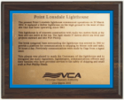 WD810 walnut border-style plaque
