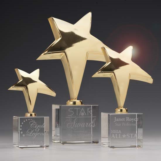 SCHOOL HOUSE COLOURS MINI STAR TROPHY RED BLUE & YELLOW 8cm  A951 S9 GREEN 