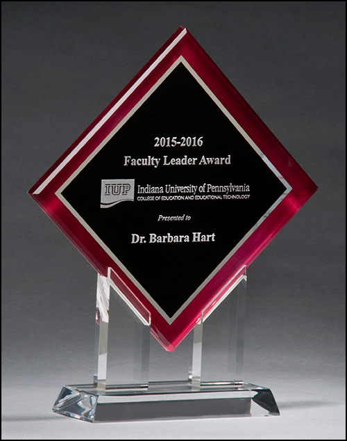 A6989 Diamond Series acrylic with printed red border