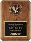 TP2294-X Walnut  Eagle Medallion Plaque