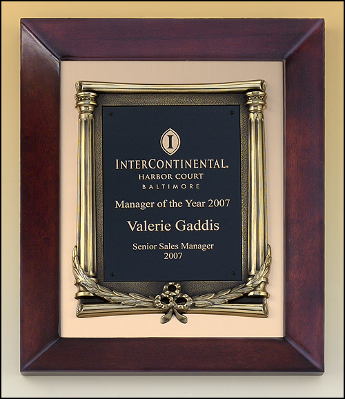 TP4275 Cherry & Bronze Frame Plaque
