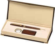 PKC6400 Rosewood-finish Pen & key ring