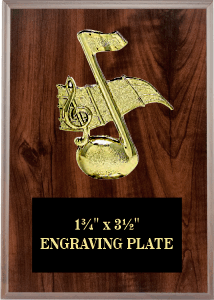 C57-PM 5" x 7" Cherry-finish Sport Plaque