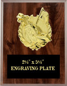 C79-PM 7" x 9" Cherry-finish Sport Plaque