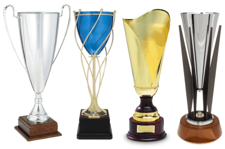 Nickel Plated Cast Metal Cup Trophy Award *FREE ENGRAVING* 9 Sizes 