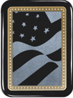AP49 Ebony American Flag Plaque. Click pic for larger view.