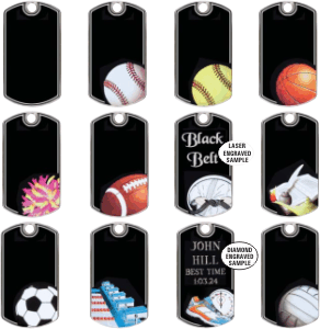 KT200 Black Beauty Dog Tags