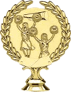 WH105 Wreath Cheerleading 4�"