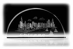 JC1852 Chicago Skyline Crystal