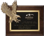 P1138 Walnut Eagle Plaque