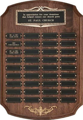 Click here to view perpetual plaques with more than plates