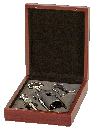 5C4303 Rosewood Finish 3-piece Wine Tool Set WTL01