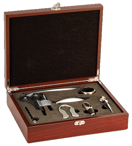 5C4304 Rosewood Finish 5-piece Wine Tool Set WTL02