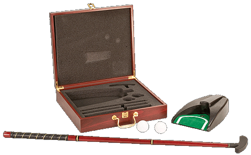 5C4501 Rosewood Finish Executive Golf Gift Set GLF01