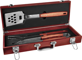 SDJ-BBQ03B Rosewood-fiish BBQ Gift Set