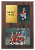 SDJ-SDN21 cherry-finish slide-in picture plaque (2 photos)
