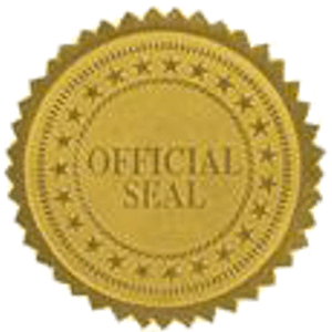 Embossed Foil Seal.