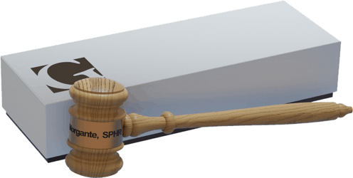 BGOM Oak Gavel - Click pic for larger image