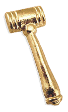 Gold Gavel Lapel Pins